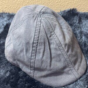 Boston Scally Co. Shark Embroidered Grey Flat Cap Sizs XS